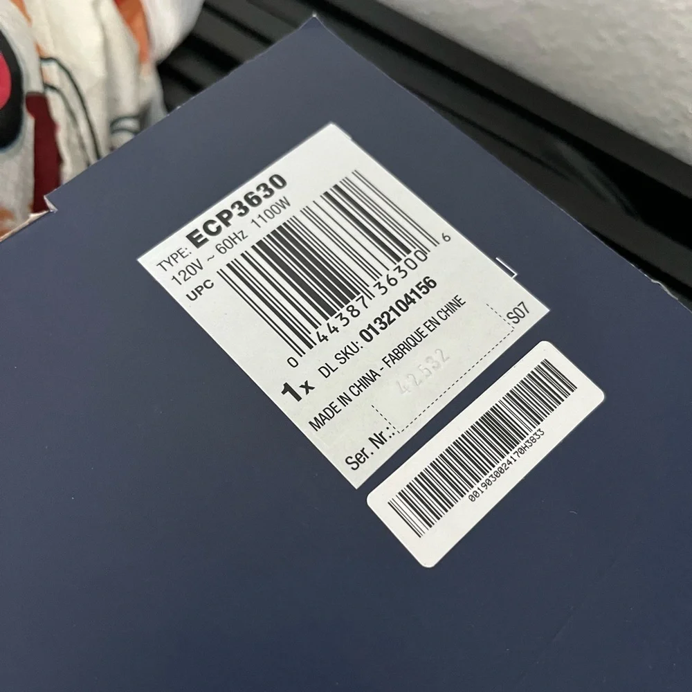 DeLonghi Silver Espresso Machine ECP3630